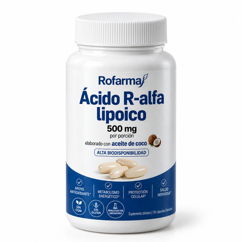 Rofarma ácido R-alfa lipoico 500 mg — 1 pote