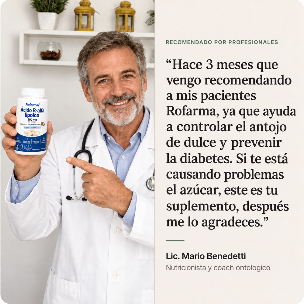 Rofarma | Ácido R-alfa lipoico 500 mg — Cápsulas blandas